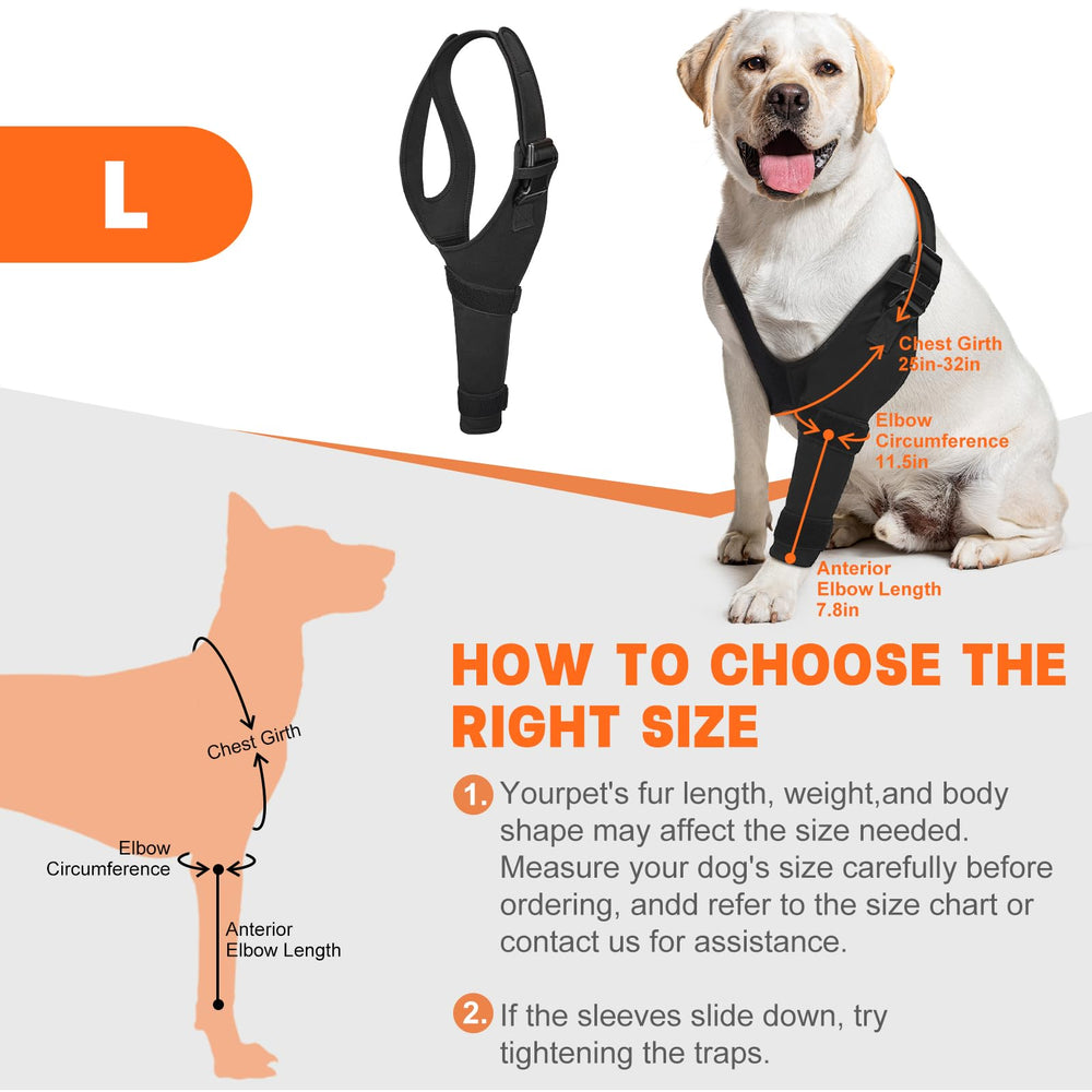 Protector de codo GoGoPaw transpirable de neopreno para perro.