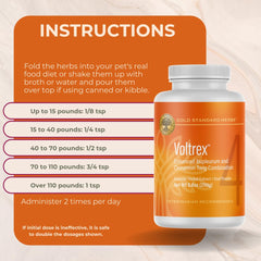 Lumbrex espolvoreado sobre caldo para facilitar su consumo por parte del perro