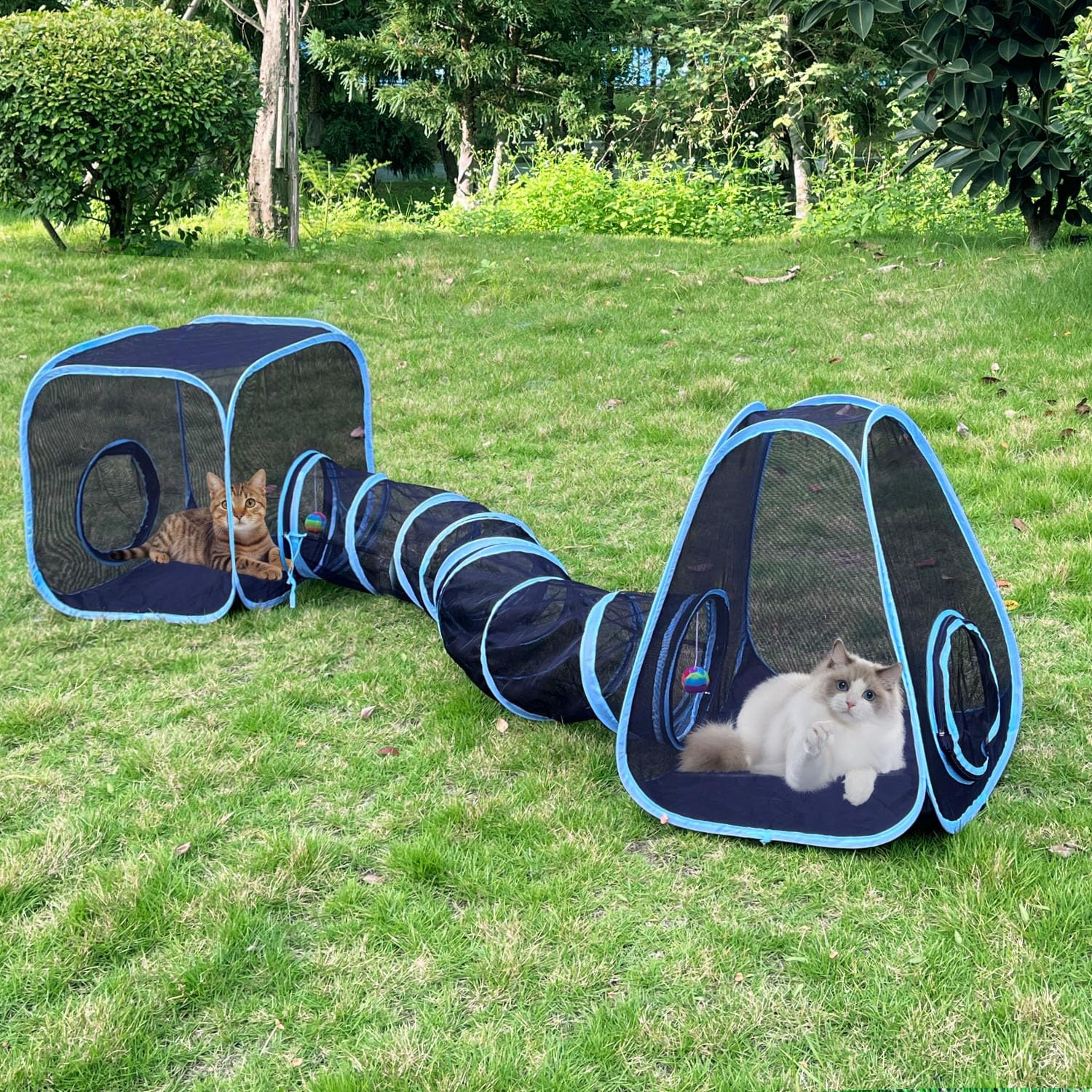 GONPETGP catio exterior, tienda para gatos, brinda ventilación y confort al aire libre.