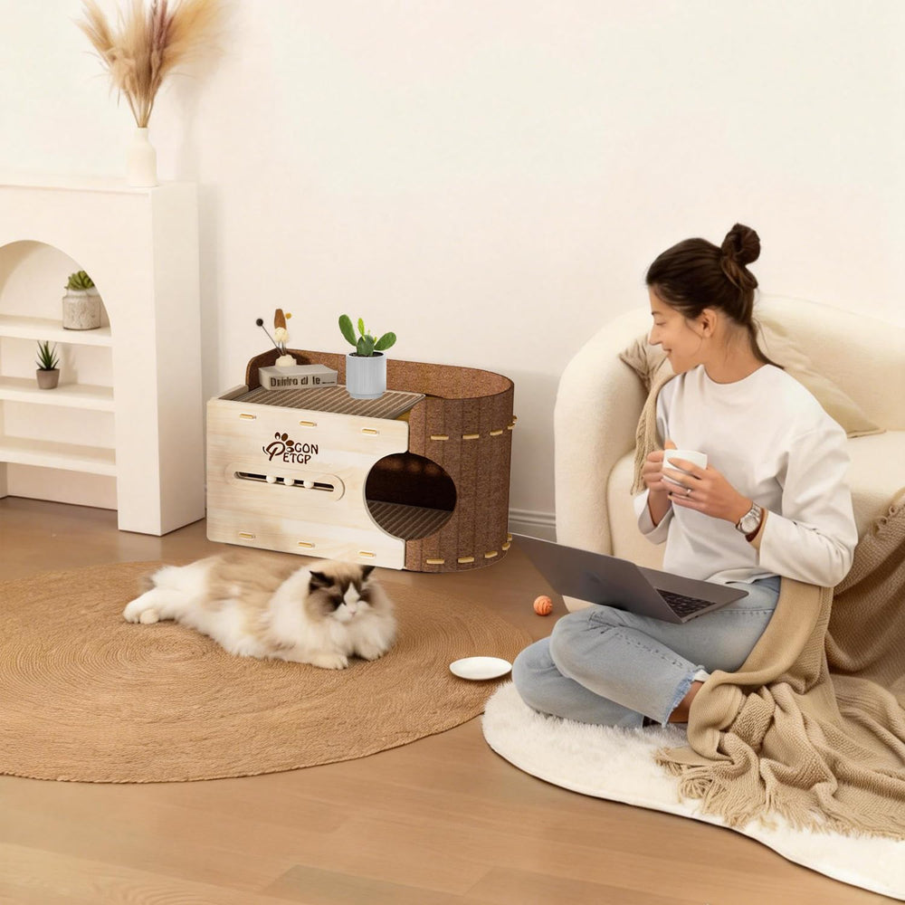 GONPETGP limpieza fácil, funda de fieltro lavable y desarmable