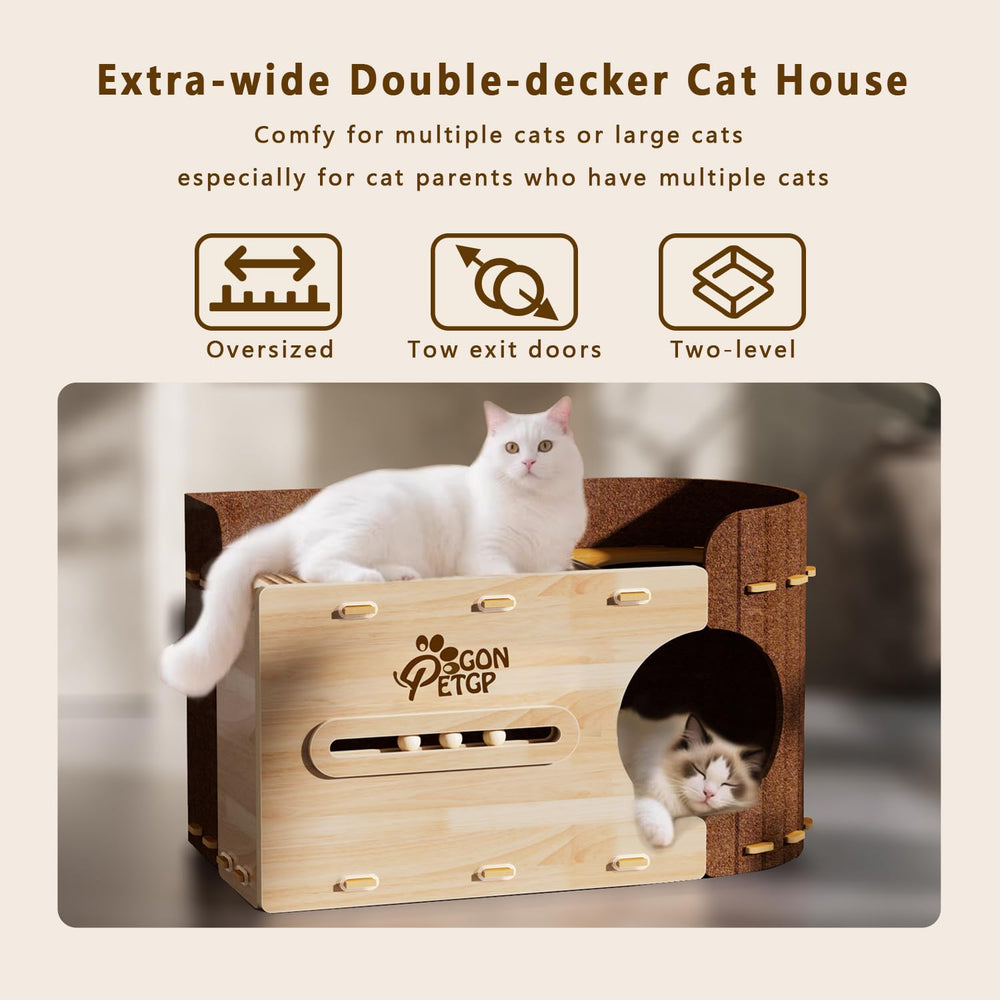 GONPETGP rascador doble con velcro, protege muebles y satisface garras
