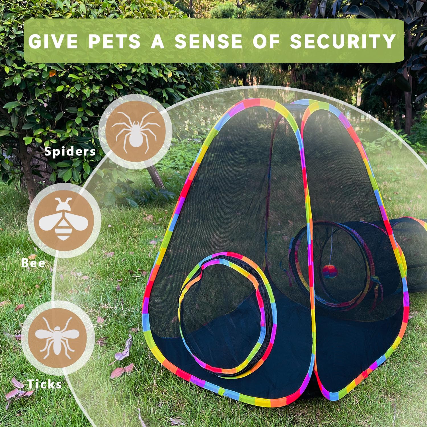 GONPETGP tunel gatos: túnel interactivo para ejercitarse y explorar.