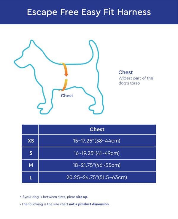 Ajuste ideal para perros pequeños hasta 16 kg.