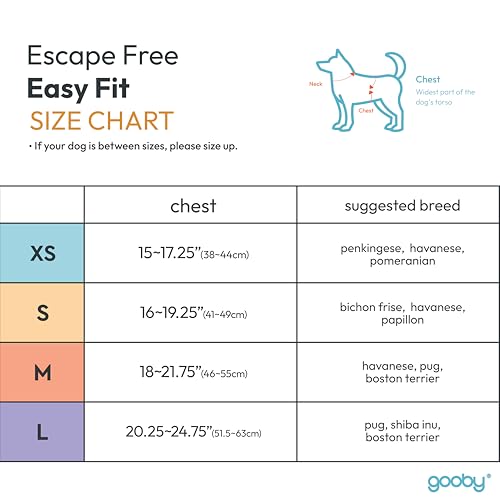 Gooby arnés para perros pequeños: ajuste seguro y cómodo.