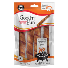 GOOD 'N' FUN tiras de bistec para perros grandes, sabor intenso y masticación prolongada.