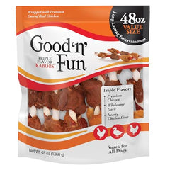 GOOD 'N' FUN Kabobs en caja de 4 paquetes para perros.