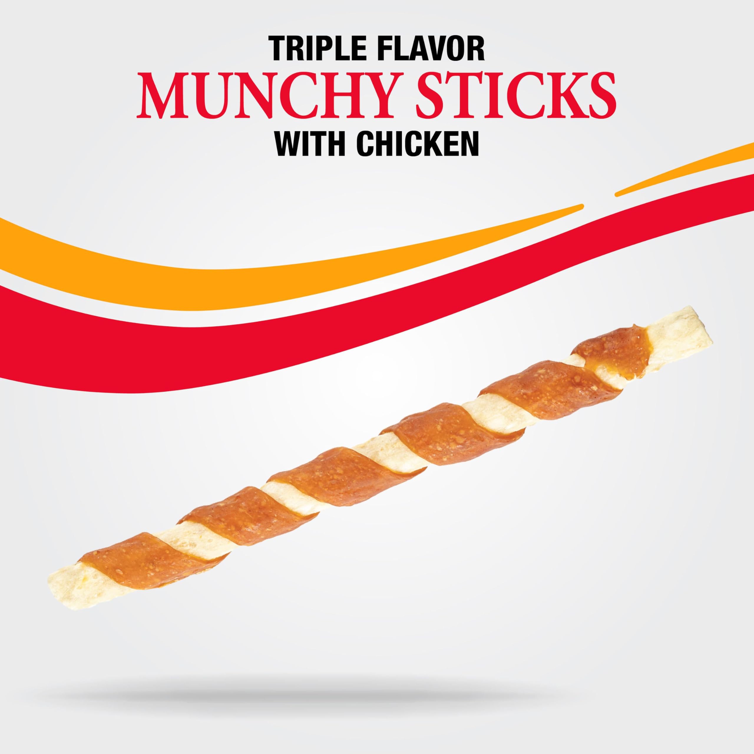 Good 'n' Fun Munchy Sticks: podría contribuir a la limpieza dental al masticar.