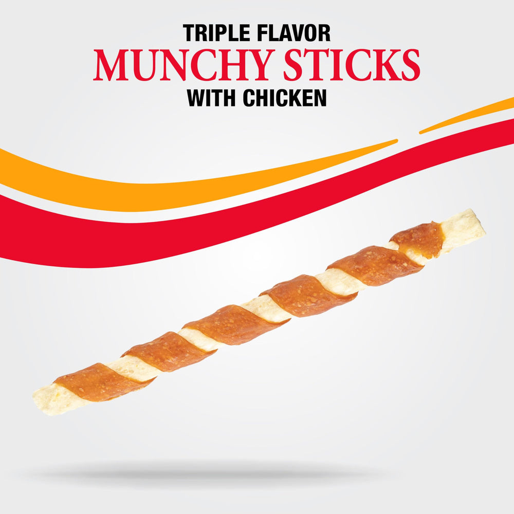 Good 'n' Fun Munchy Sticks: podría contribuir a la limpieza dental al masticar.