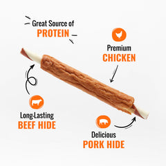 Good ‘n’ Fun Ribs con piel de cerdo, snack sabroso para masticar