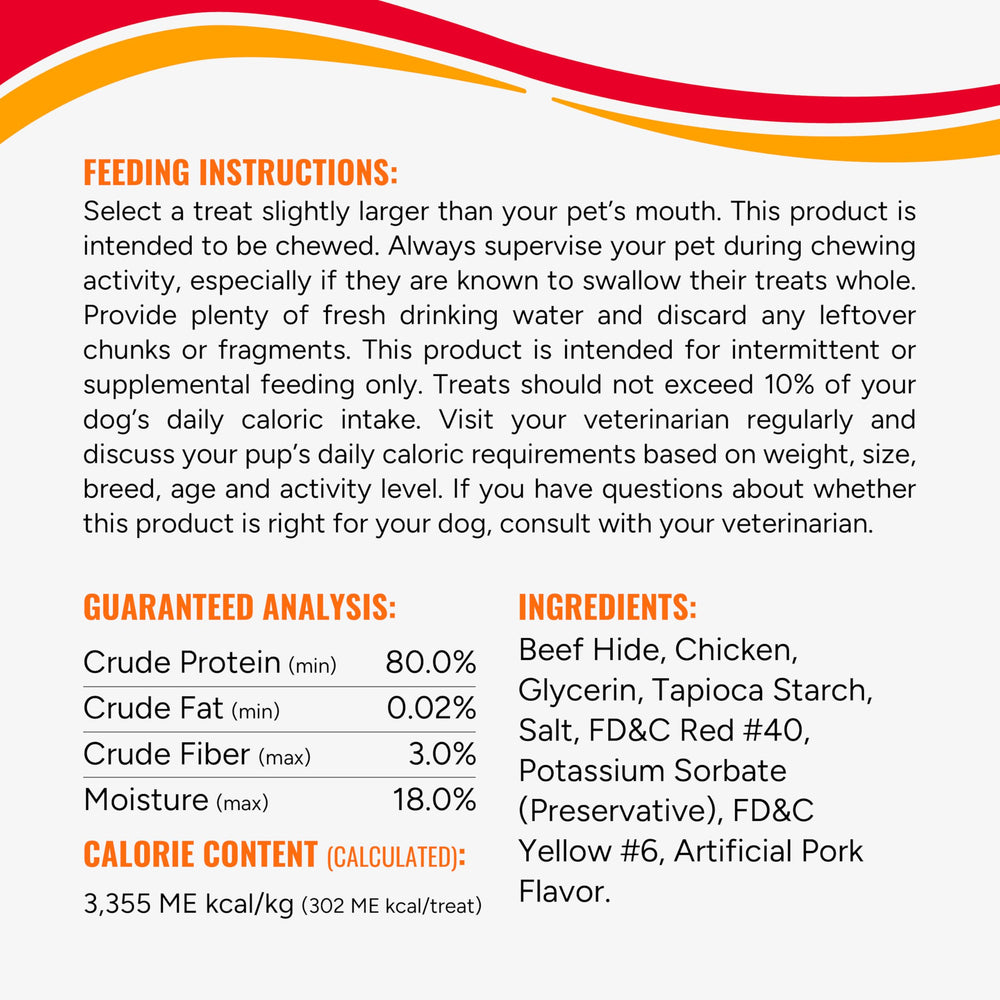 Good 'n' Fun Triple Flavor Rolls, tira de 7 pulgadas, porciones largas para ocio dental.