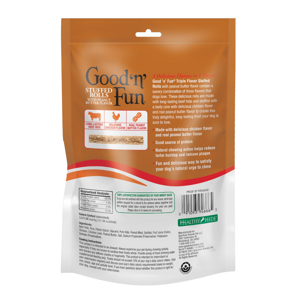 GOOD 'N' FUN sabor mantequilla de cacahuate para premio sabroso