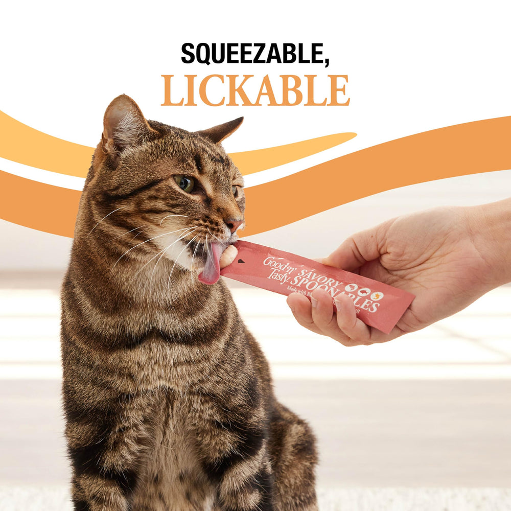 Good ‘N’ Tasty Spoonables pack de 10 tubos, porciones listas para usar.