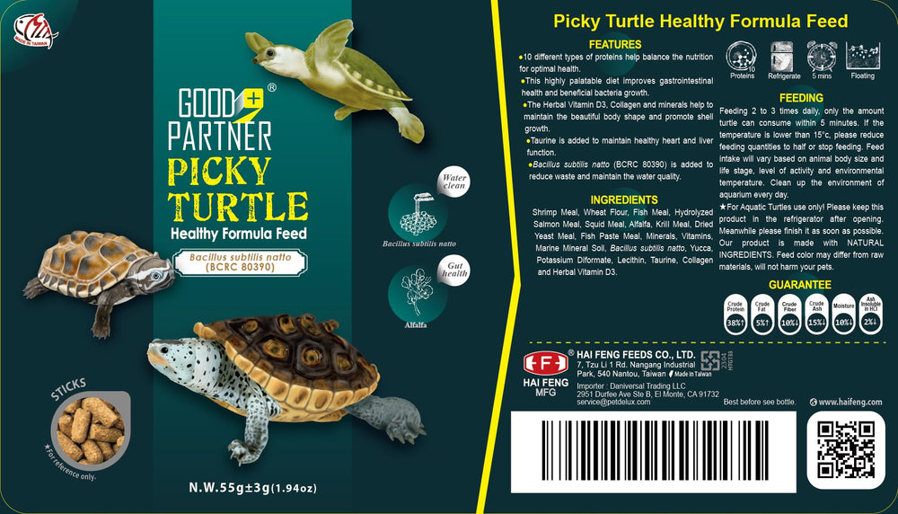 GOOD PARTNER Purify tortuga empaque sellado mantiene la frescura tras abrir.