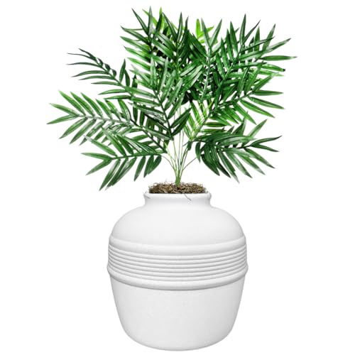 Good Pet Stuff Jardinera-redonda-blanco que se integra con la decoración