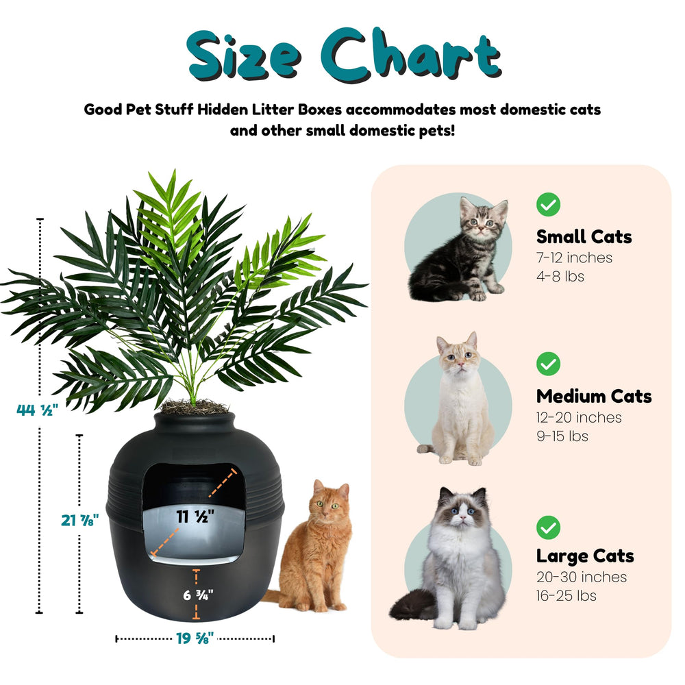 Good Pet Stuff Planter palma artificial, verde duradero sin mantenimiento.