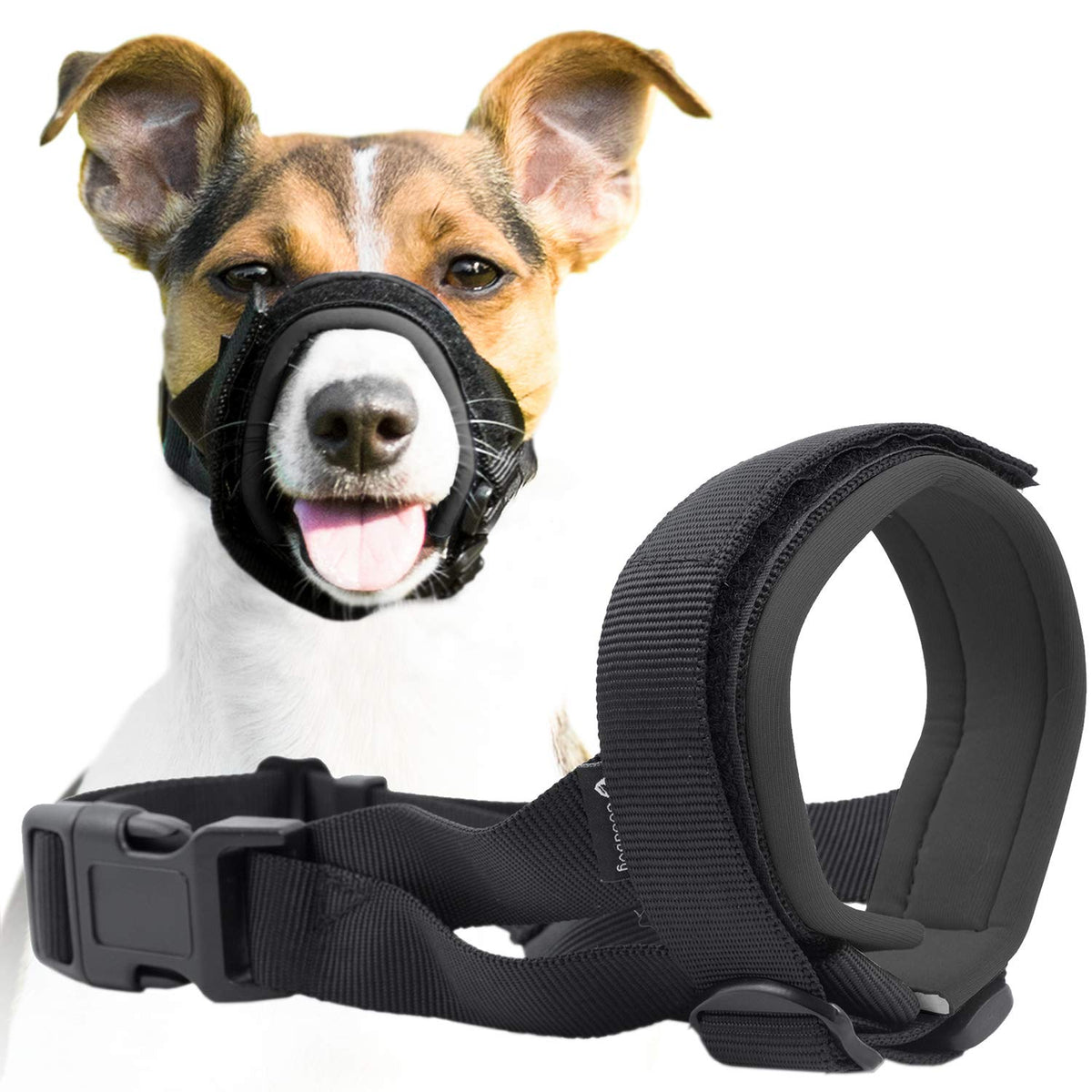 GoodBoy Mordaza suave para perros: ajuste cómodo para entrenamiento seguro.
