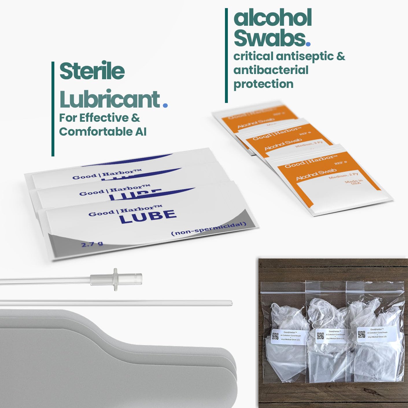 Good|Harbor Cono de inseminación para recogida y transferencia