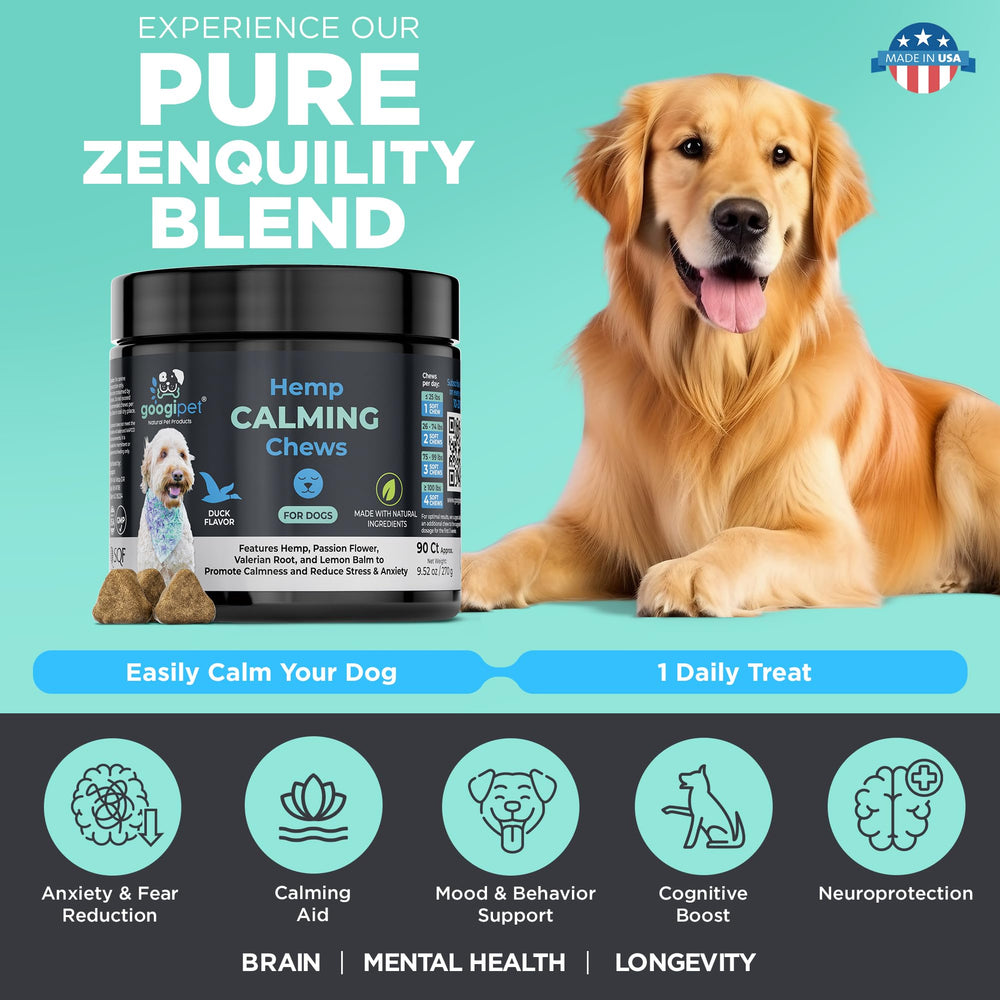 GOOGIPET Calming Chews uso previo a salir de casa para calma