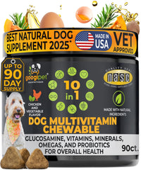Googipet Premium Multivitamina para perros, textura suave; apoya la nutrición diaria.