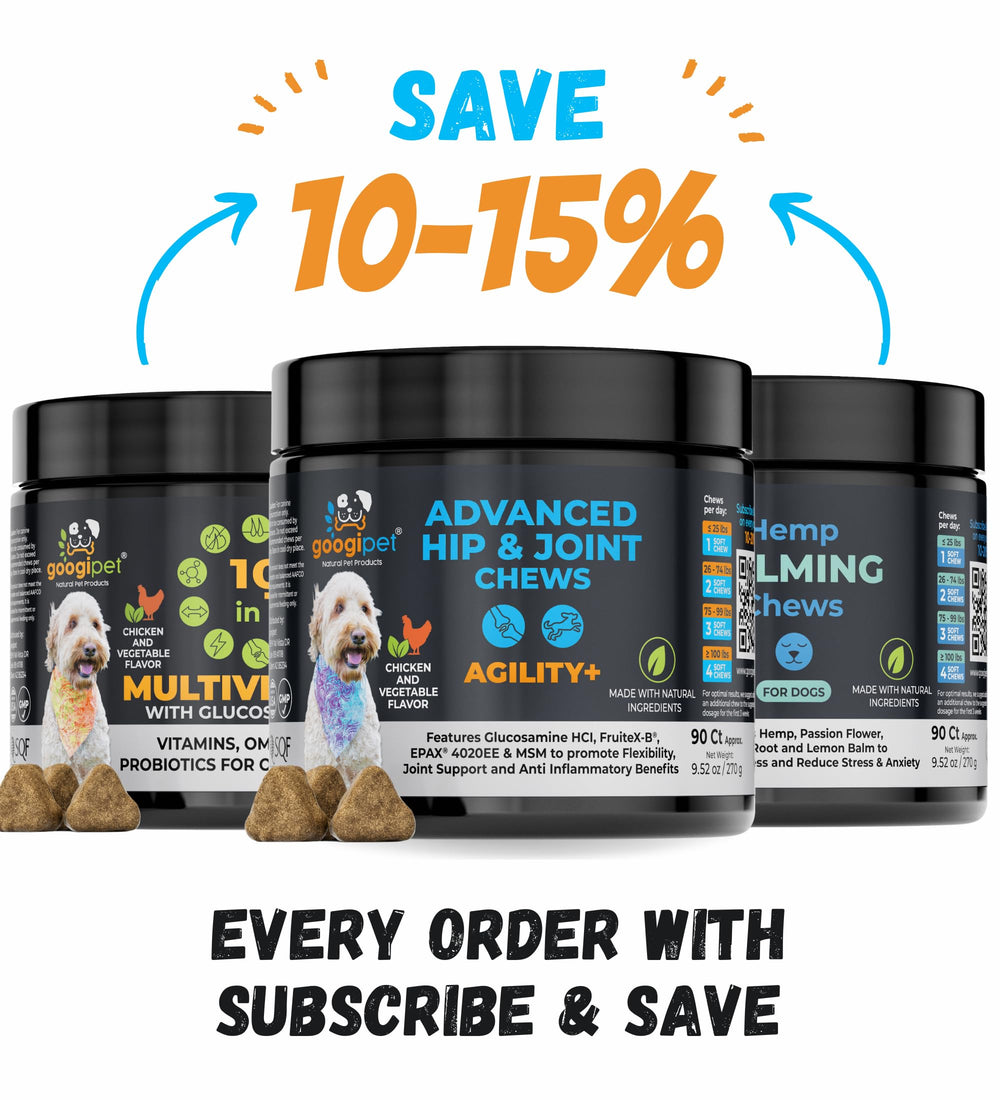GOOGIPET Premium: uso diario para articulaciones de perros de todas las edades.
