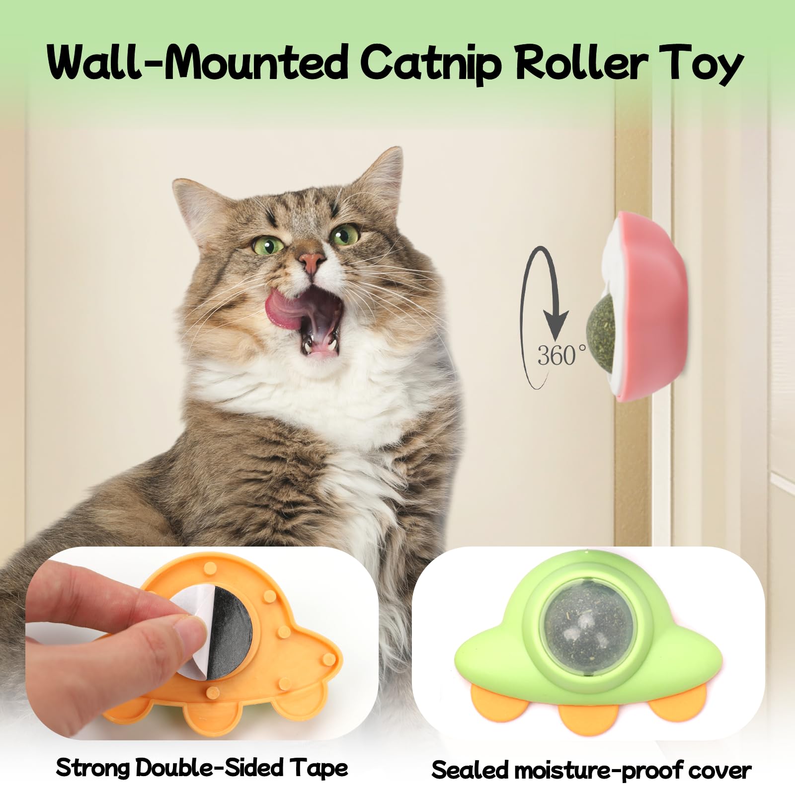 Goosheep bola catnip con 3 nips, variedad de juego para felinos.