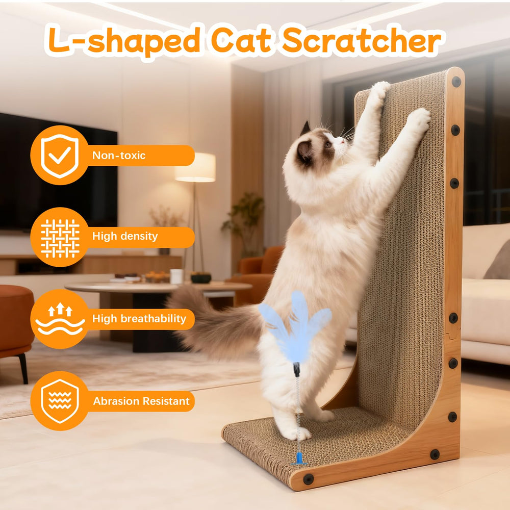 Goosheep rascador 3en1, protege muebles contra arañazos y desgaste.
