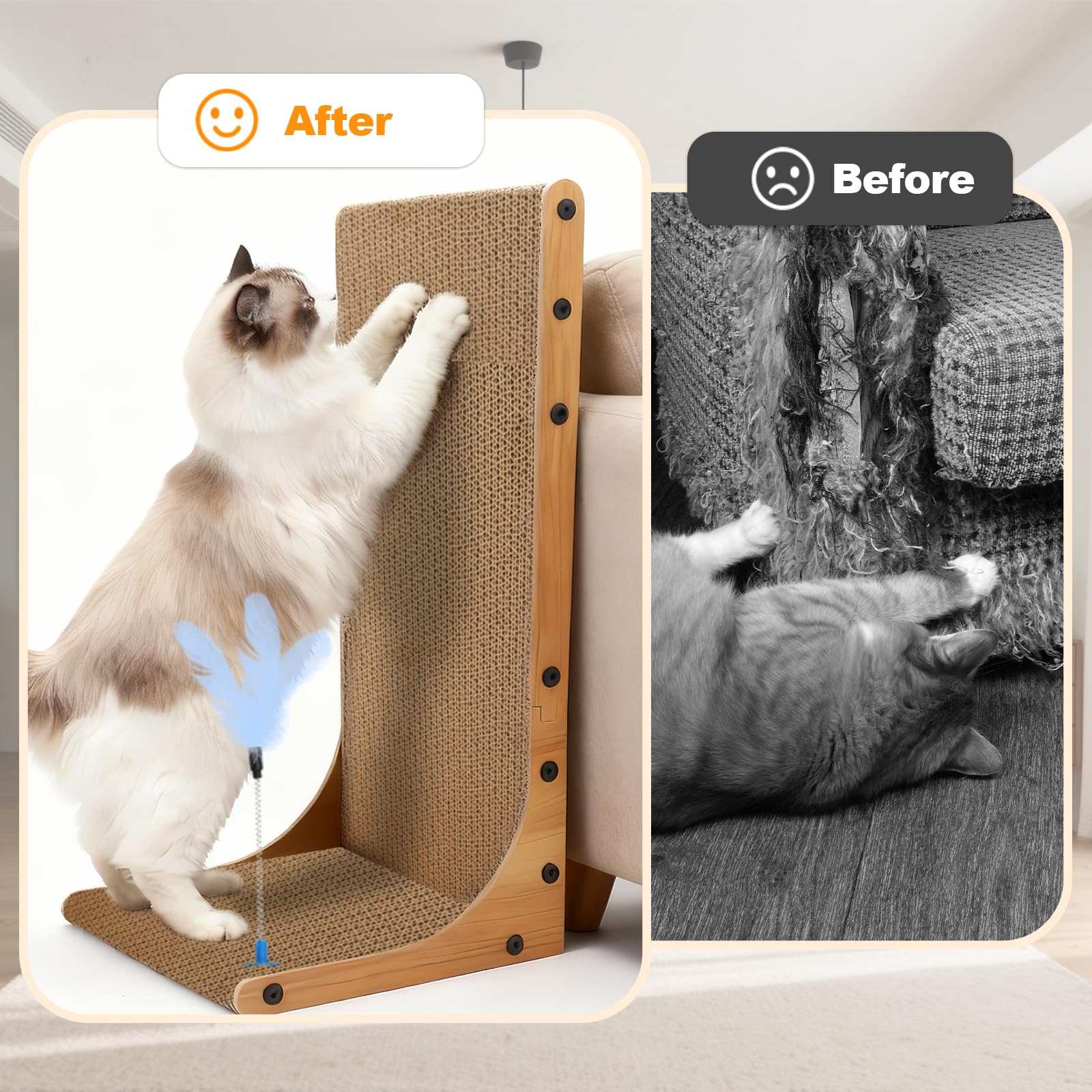 Goosheep rascador 3en1, regalo ideal para dueños de gatos y amantes de la decoración.