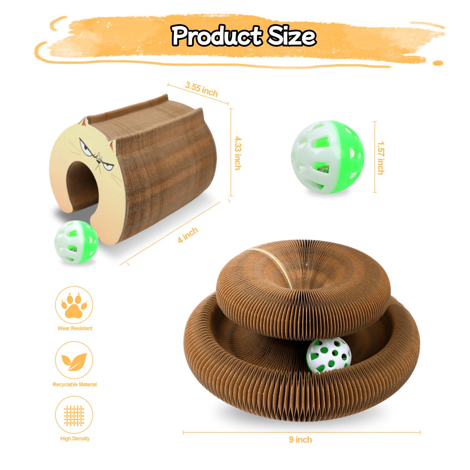 Goosheep Kitty Kurls perfecto para gatos de interior y proteccion de muebles