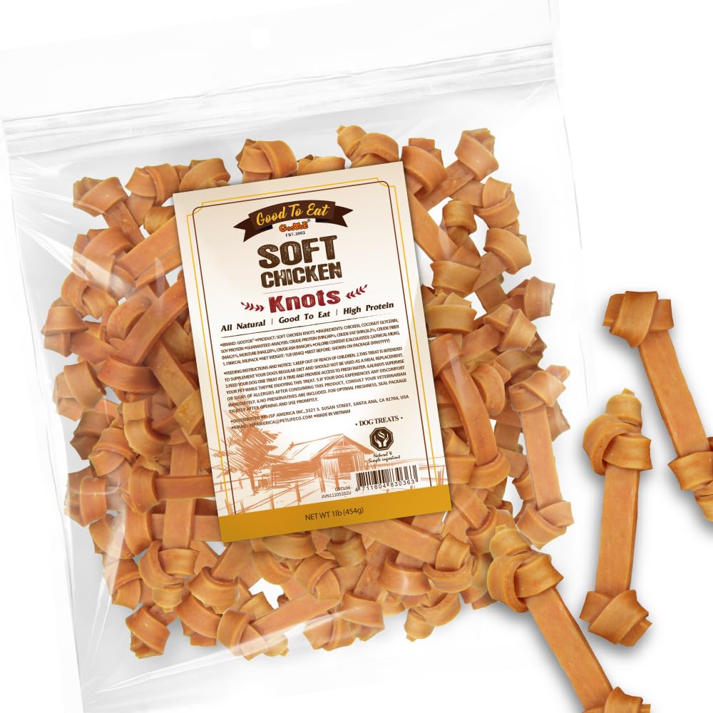Gootoe Premios Suaves para Perro: jerky de pollo, ideal para premiar entrenamientos.