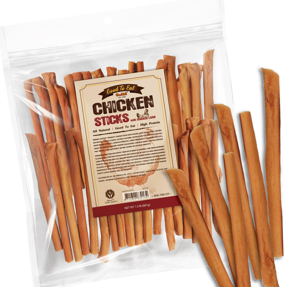 Gootoe tiras de pollo deshidratadas para perros, sabor intenso, ideal para entrenamiento