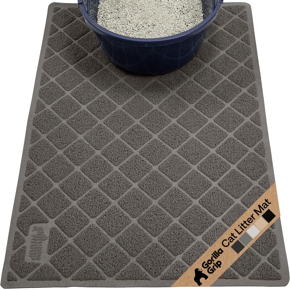 GORILLA GRIP: alfombra arenero, vista superior, atrapa arena y protege el suelo.