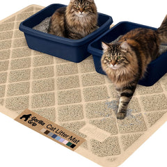 GORILLA GRIP alfombrilla para arena de gato 47x35 atrapa polvo y reduce el desorden.