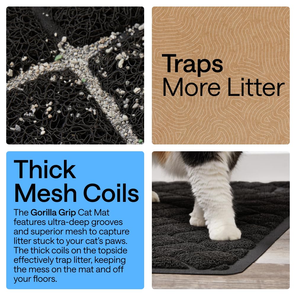 GORILLA GRIP alfombrilla para arenero base texturizada mantiene la pieza en su sitio