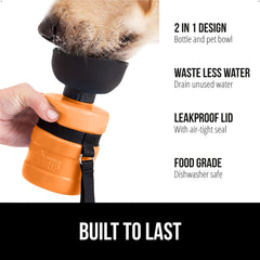 GORILLA GRIP aprieta-botella y se convierte-en-cuenco, perfecto para beber sobre la marcha.