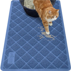 Gorilla Grip alfombrilla para arenero de gatos con malla acolchada atrapa arena