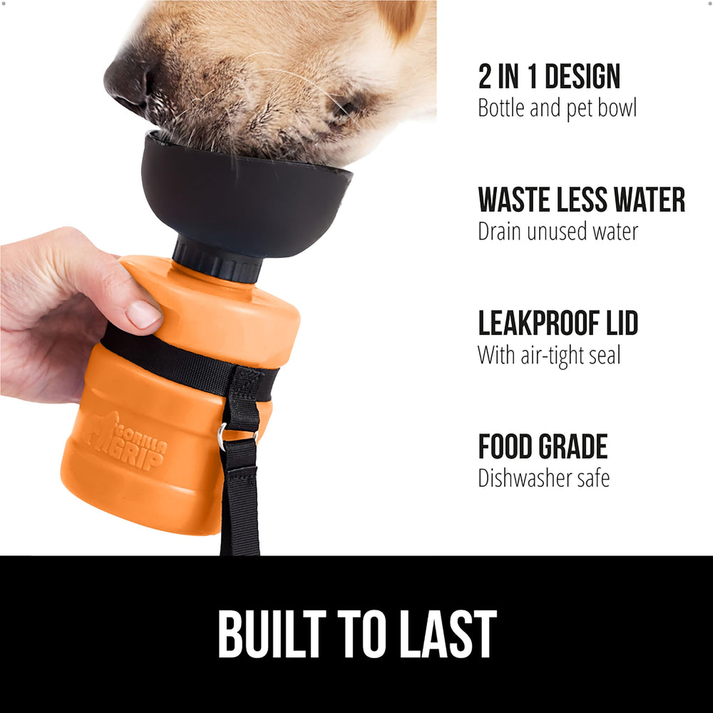 Gorilla Grip: bol intégré pour chien, hydratation rapide en balade