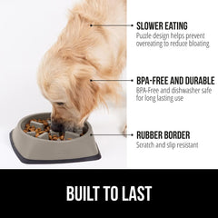 GORILLA GRIP diseño interactivo mantiene a la mascota entretenida durante la comida