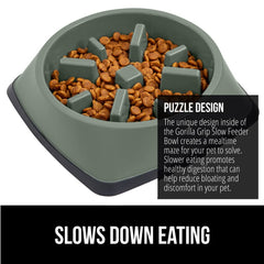 Gorilla Grip fond anti-dérapant caoutchouc – stabilité pendant le repas