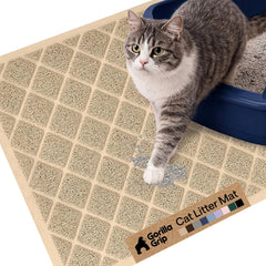 Gorilla Grip tapete recolector de arena con malla para gatos.
