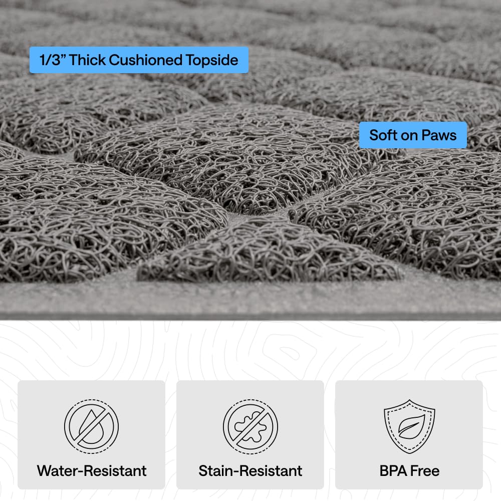 Gorilla Grip: superficie resistente al agua para evitar manchas.