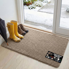 Gorilla Grip SoakSTOPPER: alfombra de entrada absorbente que captura humedad y suciedad.