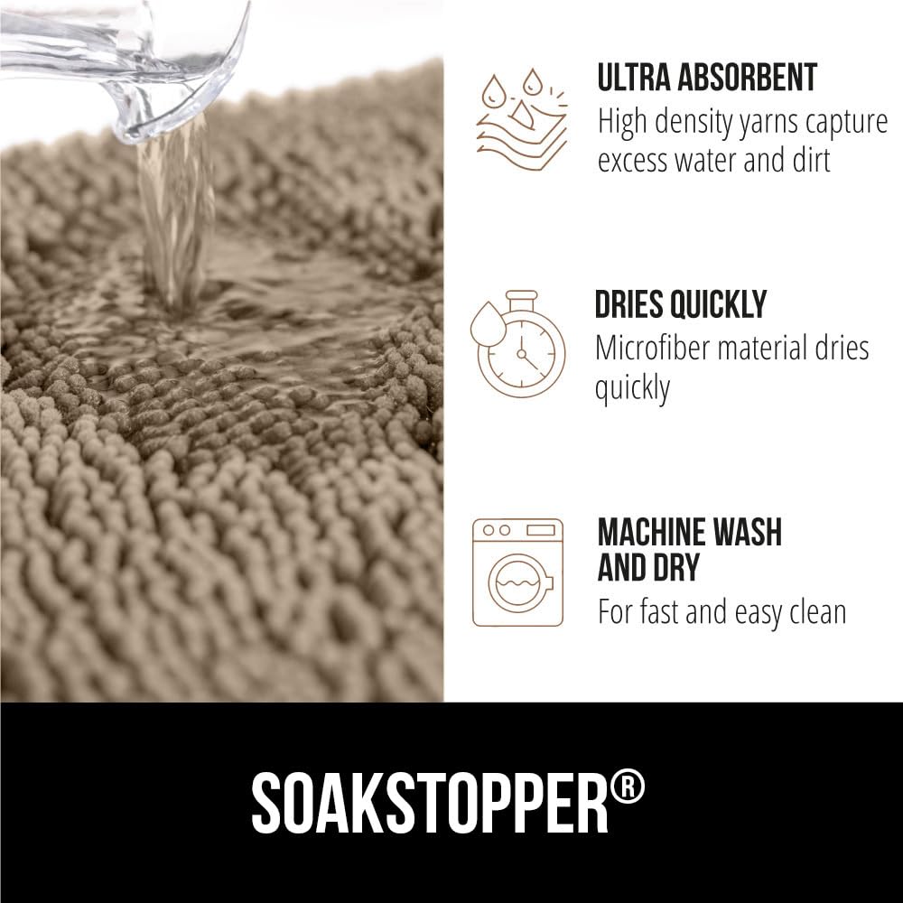 GORILLA GRIP SoakSTOPPER microfibra secado rápido para interiores