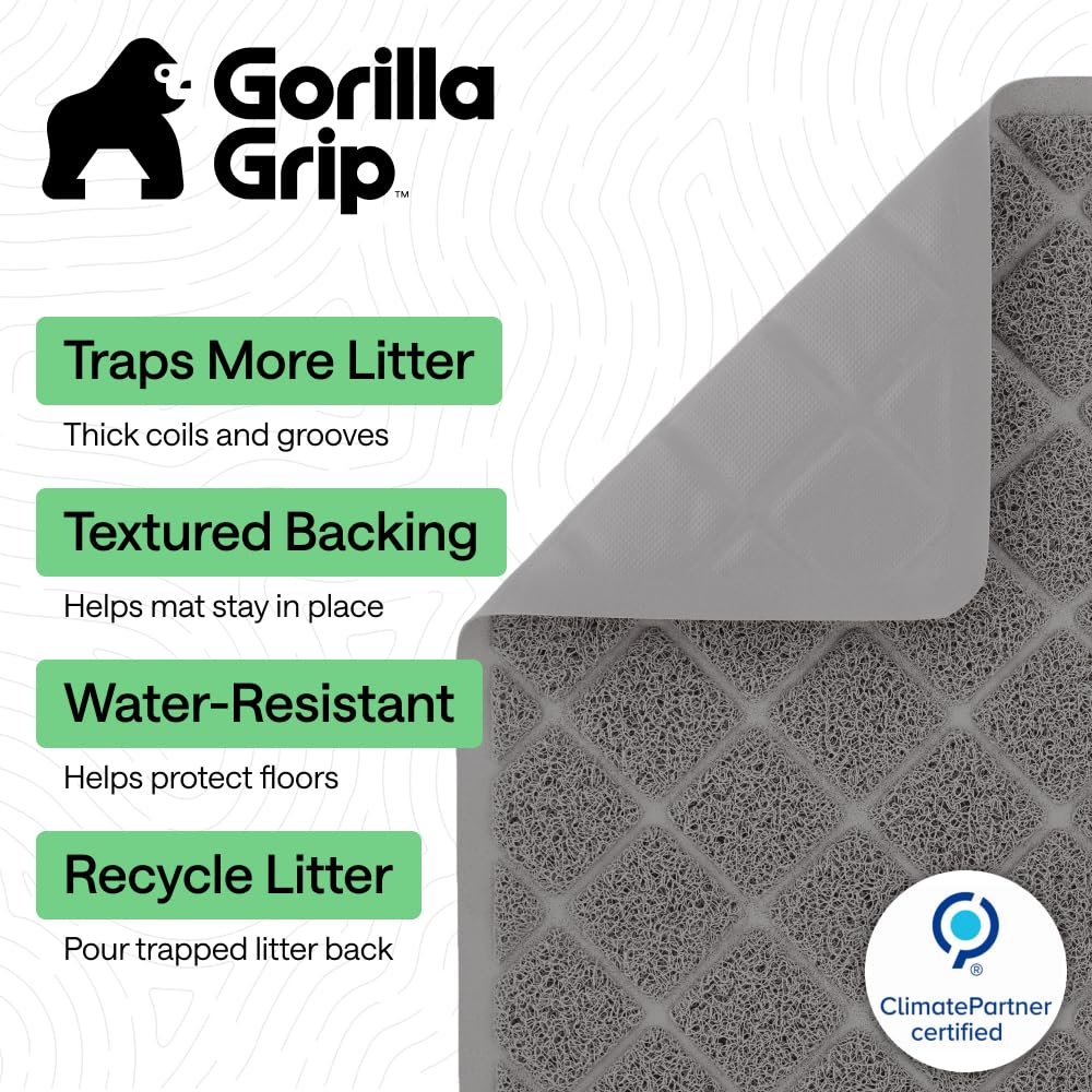 GORILLA GRIP: Superficie texturizada para evitar desplazamiento, manteniendo la caja limpia.