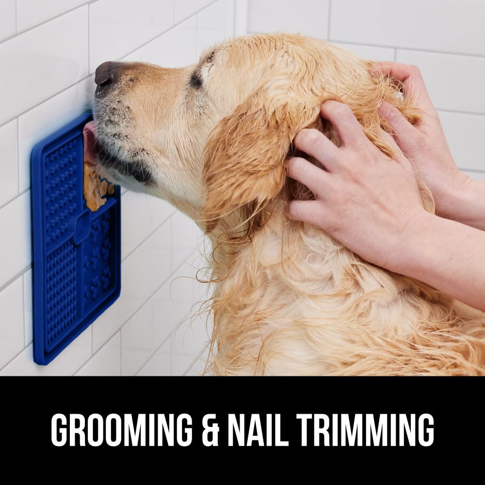 GORILLA GRIP tapete lamido perfecto para baño, grooming y uñas.