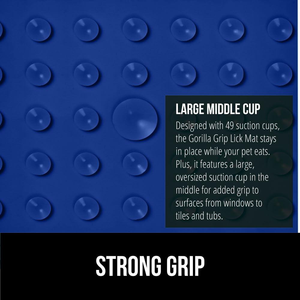 GORILLA GRIP tapete lamido con textura en relieve para mayor experiencia táctil.