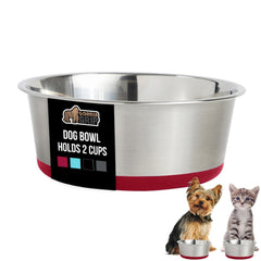 GORILLA GRIP tazon-perro-2-tazas, estable para alimentar a tu mascota.