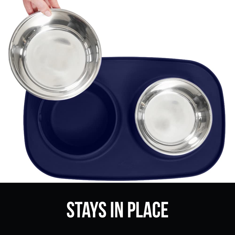 Gorilla Grip cuencos acero inoxidable 4 tazas para porciones grandes