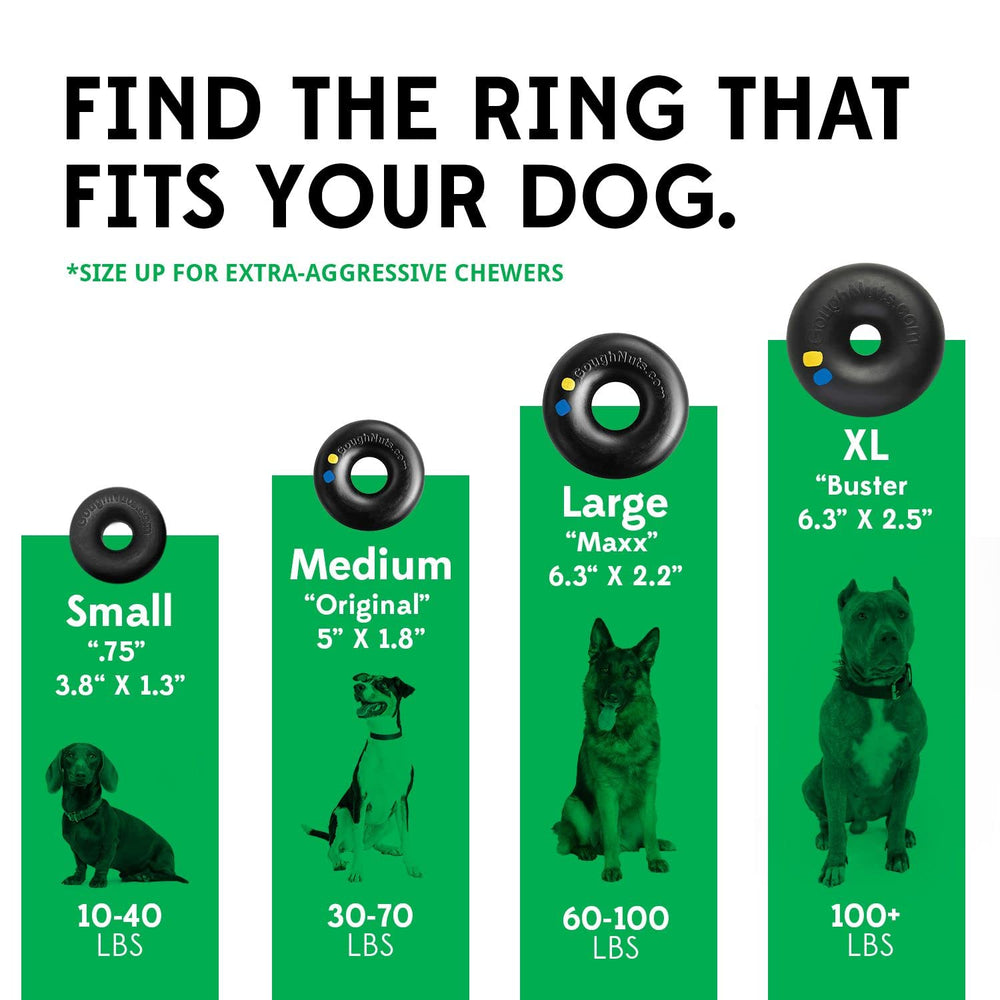 Goughnuts, diametro 6,25 pulgadas, tamaño ideal para perros grandes