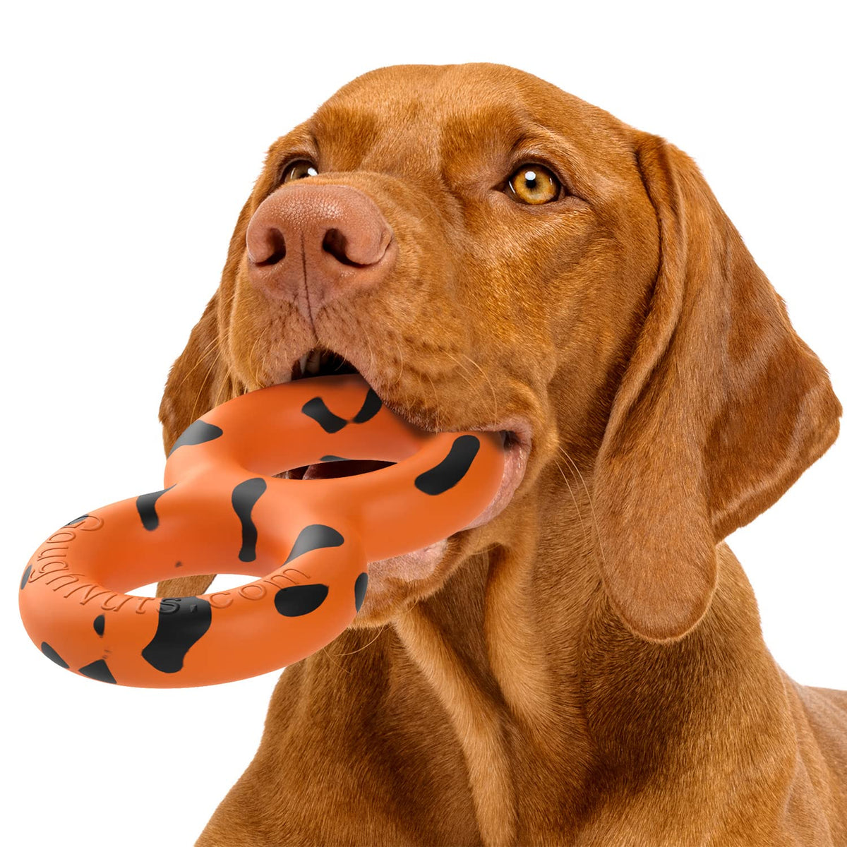 Juguete de arrastre Goughnuts mediano naranja ideal para juegos de tirar