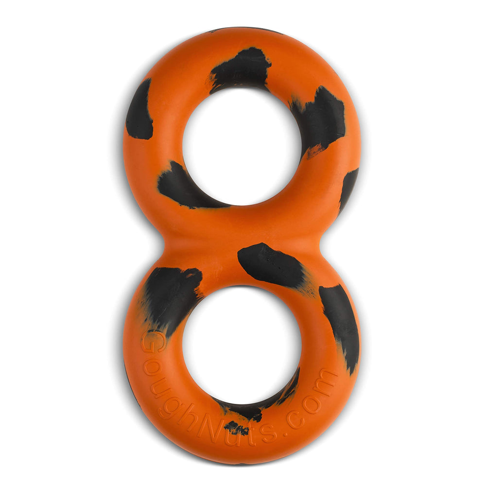 Juguete clasico naranja Goughnuts para perros intensos